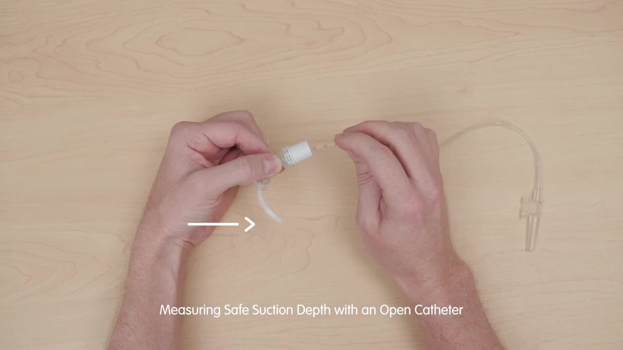 How to find the safe suction depth using open and inline suction catheters