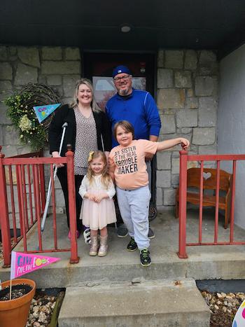 Family today, Mom, Dad, Jack and new sister Eva
